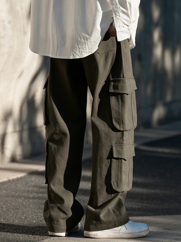 Men's Multi Pocket Cargo Pants-2