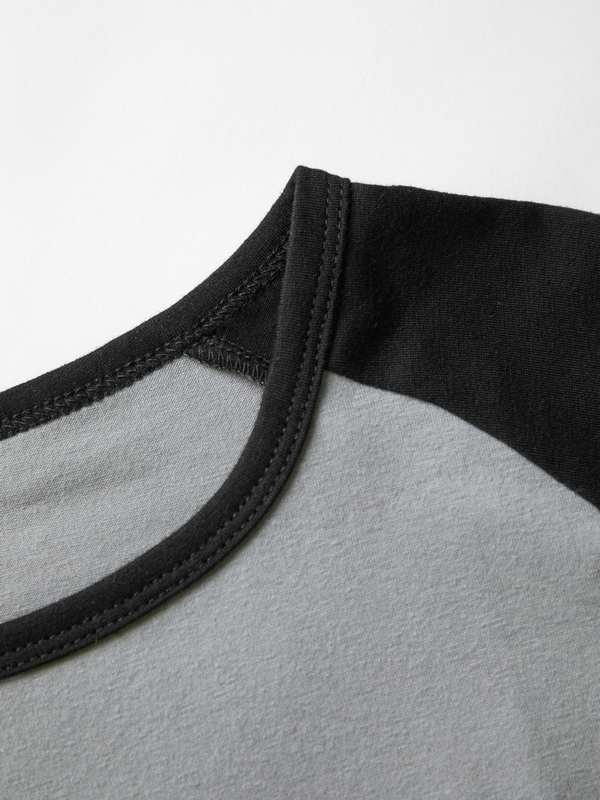 Contrast Raglan Slim Short Sleeve Tee-4