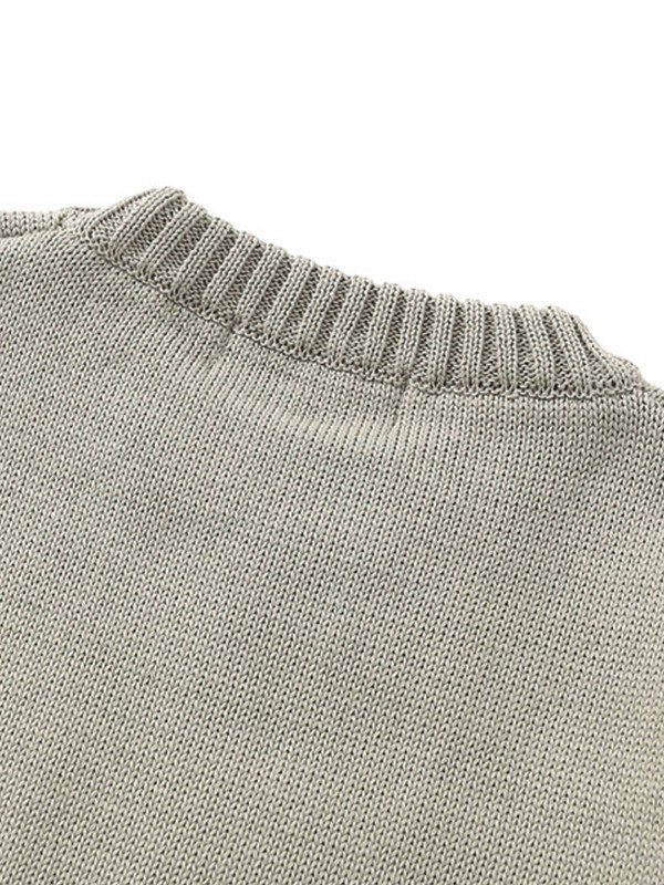 Men's Lightning Statue Graphic Pullover Sweater-3